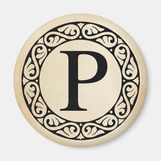 Griechisch Alphabet Letter Rho Magnet (Vorne)