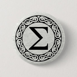 Griechisch Alphabet Letter Sigma Button