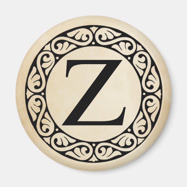 Griechisch Alphabet Letter Zeta Magnet (Vorne)