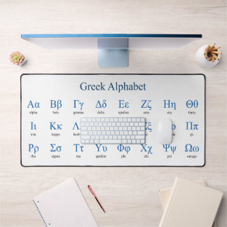 Griechisch Alphabet Schreibtischunterlage
