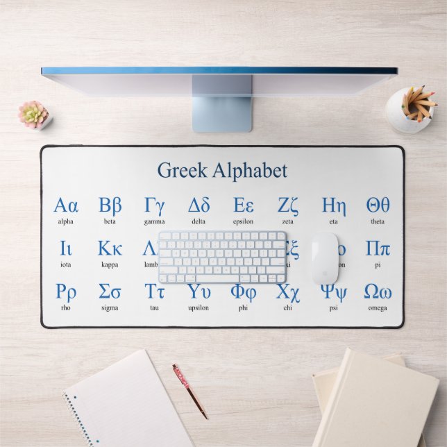 Griechisch Alphabet Schreibtischunterlage (Büro 1)
