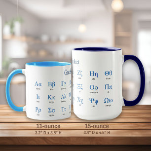 Griechisch Alphabet Tasse