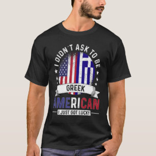 Griechisch-amerikanische Länderflaggen Stolz Land T-Shirt