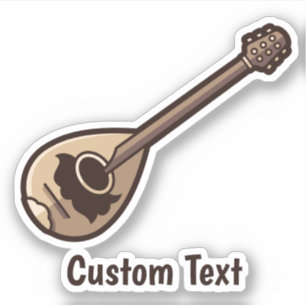 Griechisch Bouzouki Sticker