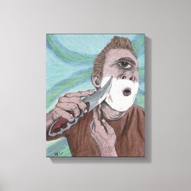 Griechisch Cyclops Knife Shave Fantasy Canvas Prin Leinwanddruck (Vorderseite)