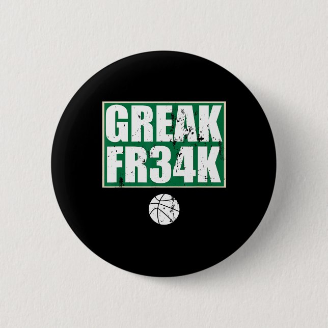 Griechisch Fr&# k Milwaukee Wisconsin Bysketbyll  Button (Vorderseite)