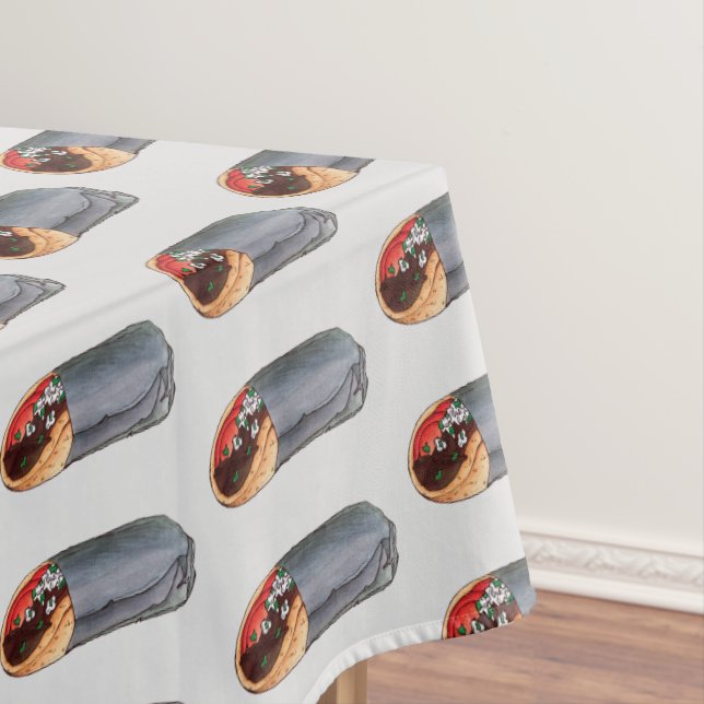 Griechisch Gyro Pita Fleisch Sandwich mediterrane  Tischdecke (Beispiel)