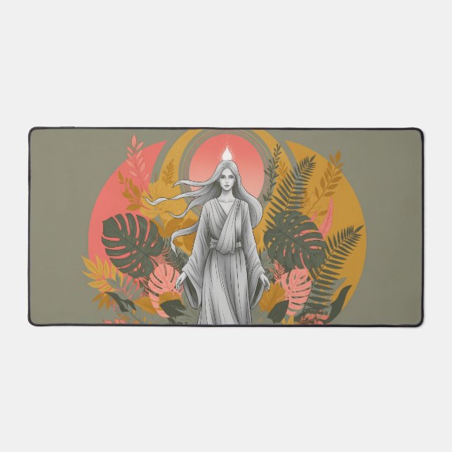 Griechisch Inspiriert Boho Art Schreibtischunterlage (Vorderseite)