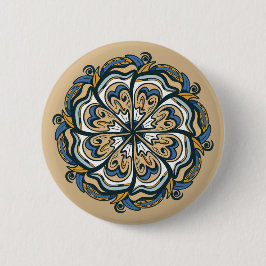 Griechisch Mandala: Kühne und dekorative Schaltflä Button