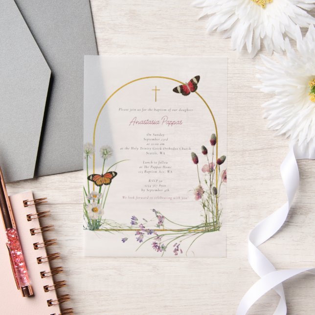 Griechisch-orthodoxe Christening Taufe Girl-Wildbl (Hochzeit)