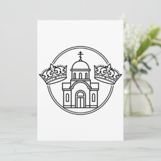 Griechisch-orthodoxe Kirche mit zwei Hochzeitskron