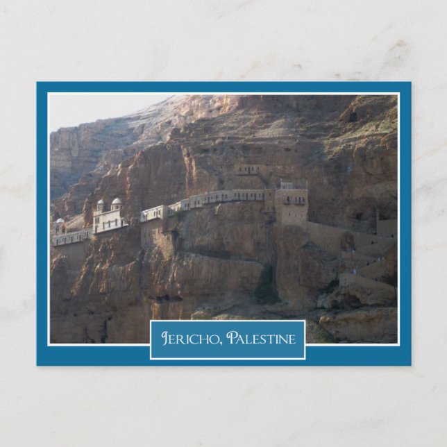 Griechisch-orthodoxe Kloster in Jericho, Palästina Postkarte (Vorderseite)