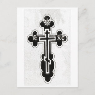 griechisch-orthodoxe Kreuz Postkarte