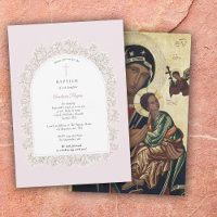 Griechisch-orthodoxe Taufe rosa Mädchen Atem des B