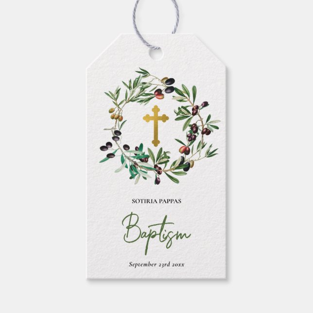 Griechisch-orthodoxe Weihnachtsfeier Taufe Lebensg Geschenkanhänger (Vorderseite)