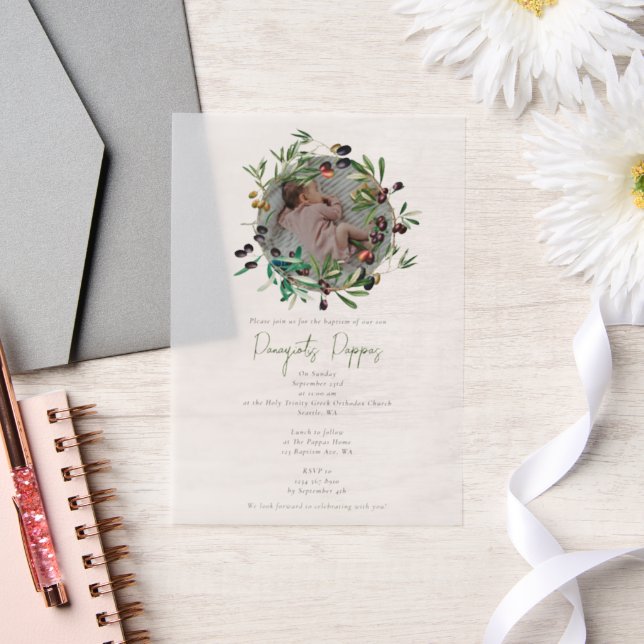 Griechisch-orthodoxe Weihnachtsfeier Taufe Oliven  (Hochzeit)