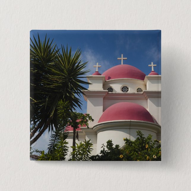 Griechisch-orthodoxes Kloster Button (Vorderseite)