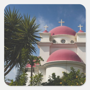 Griechisch-orthodoxes Kloster Quadratischer Aufkleber