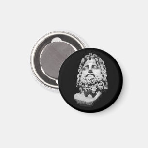 Griechisch-römische Marmorbüste klassisch Schwarz- Magnet