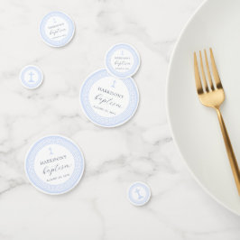 Griechisch-Schlüsselblauer Taufe Konfetti