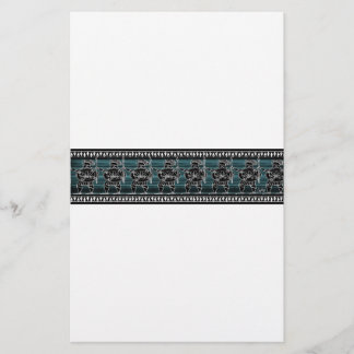 Griechisch-Schwarze Uhr Briefpapier