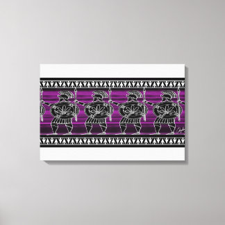 Griechisch-Schwarze Uhr Leinwanddruck