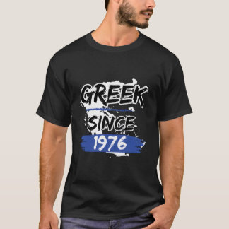 Griechisch Seit 1976 Griechenland Karte Griechisch T-Shirt