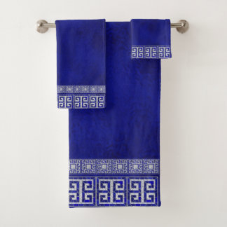 Griechisch-zerbrochene Tile-Mosaik-Kunstgrenze Badhandtuch Set