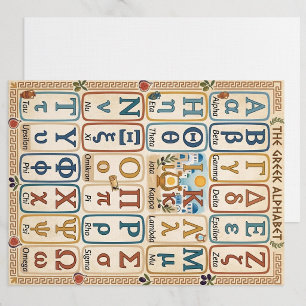 Griechische Alphabetbuchstaben Symbole beschreib Einladung