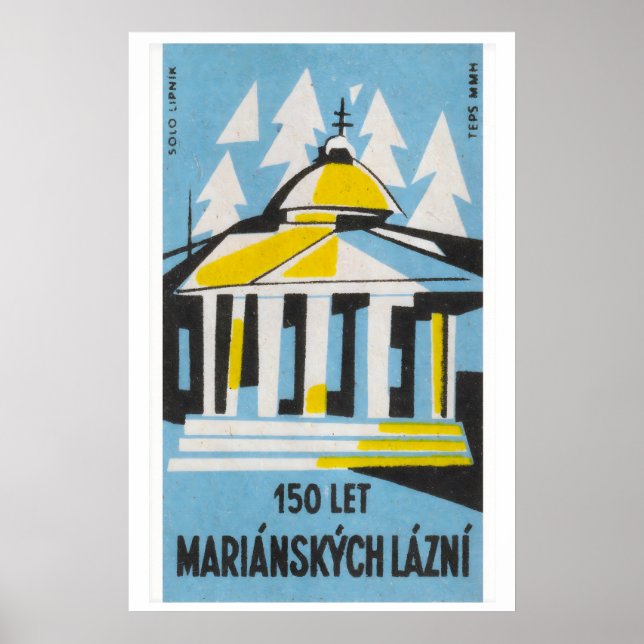 Griechische Architektur - Matchbox-Druck - Tschech Poster (Vorne)