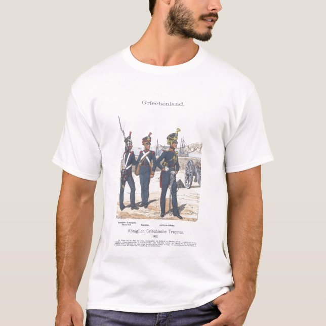 Griechische Artilleristen T-Shirt (Vorderseite)