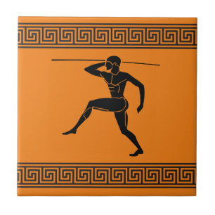 Griechische Athlete Keramik Tile Fliese