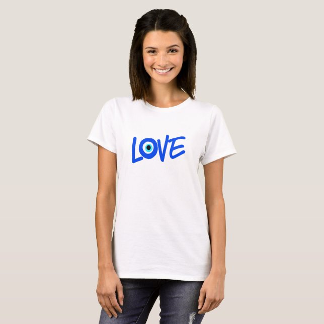 Griechische Augapresse LIEBE T-Shirt (Vorne ganz)