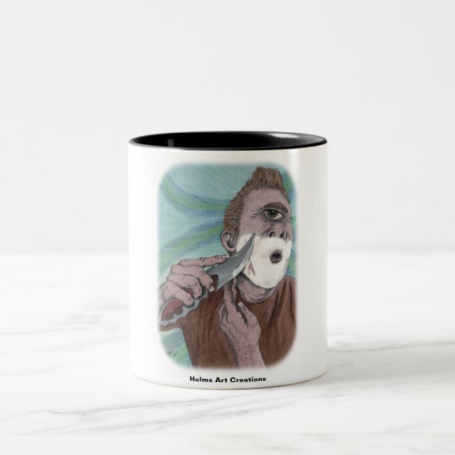 Griechische Cyclops Knife Shave Fantasy Art Tasse (Mittel)