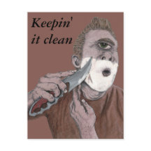 Griechische Cyclops Knife Shave Fantasy Postkarte