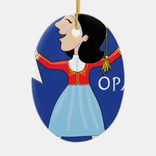 Griechische Dame Dancing Keramik Ornament