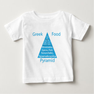 Griechische Ernährungspyramide Baby T-shirt