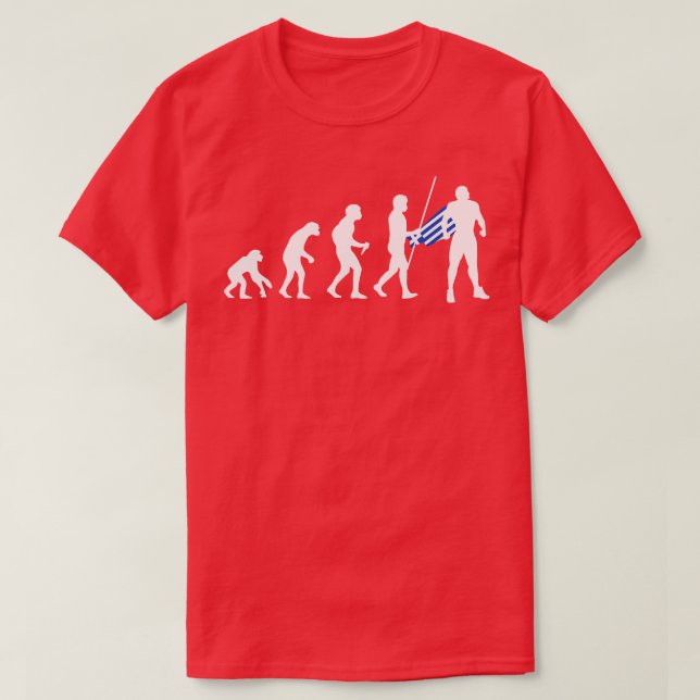 Griechische Evolution Superhero T-Shirt (Design vorne)