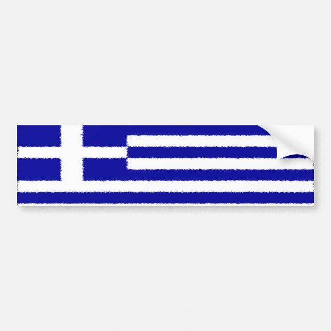 Griechische Flagge Autoaufkleber (Vorne)