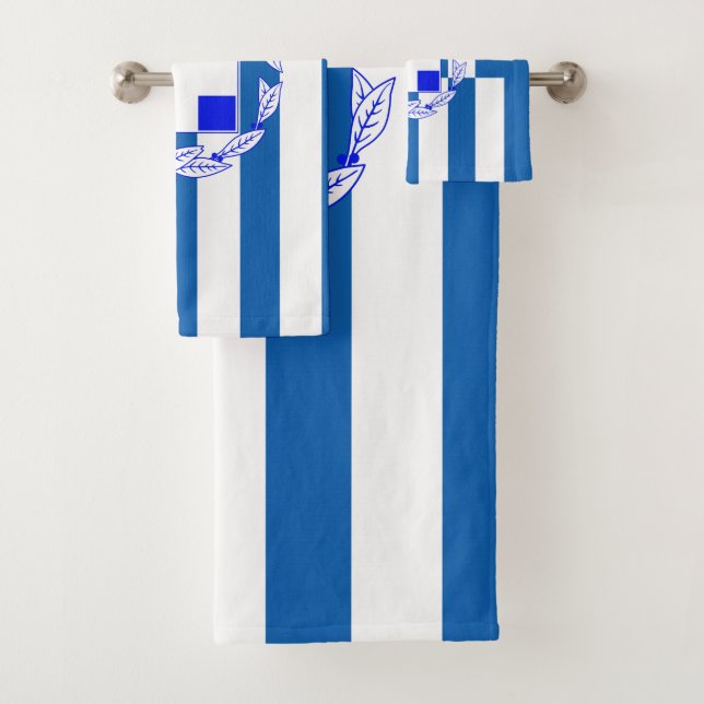 Griechische Flagge Badhandtuch Set (Insitu)