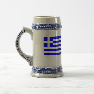 Griechische Flagge Bierglas