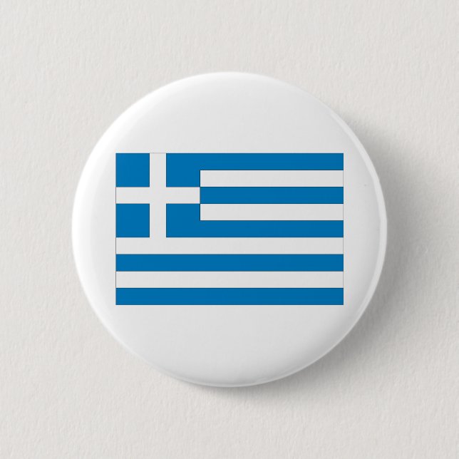 Griechische Flagge Button (Vorderseite)