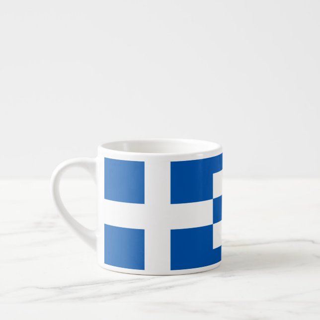 Griechische Flagge Espressotasse (Links)