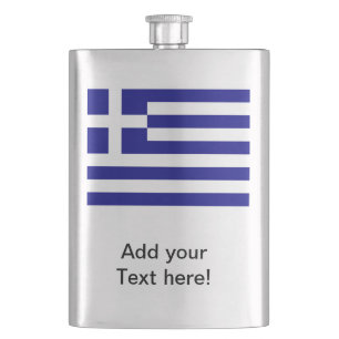 Griechische Flagge Flachmann