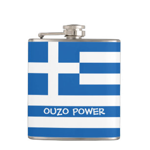 Griechische Flagge Flachmann