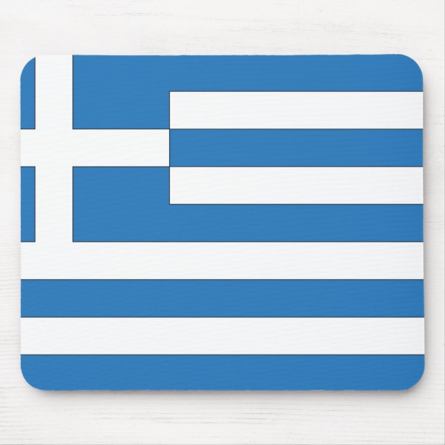Griechische Flagge, Flagge Griechenlands Mousepad (Vorne)