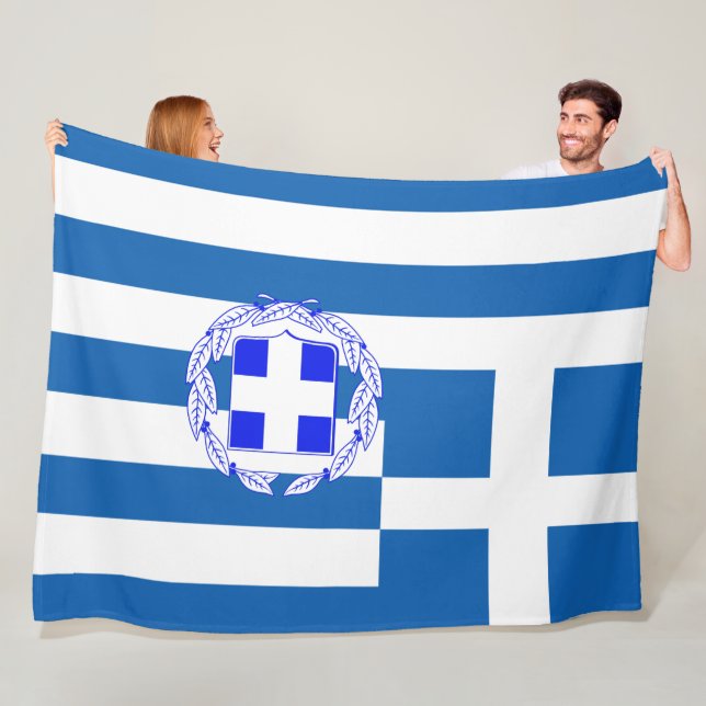 Griechische Flagge Fleecedecke (Beispiel)