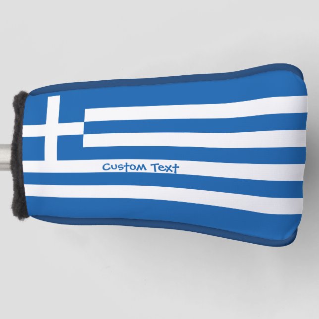 Griechische Flagge Golf Headcover (Vorderseite)