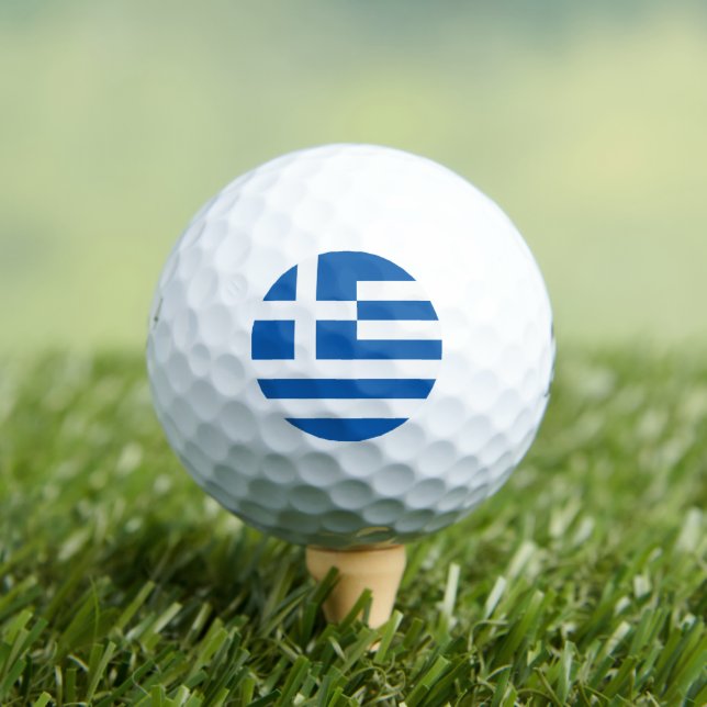 Griechische Flagge Golfball (Insitu T-Shirt)