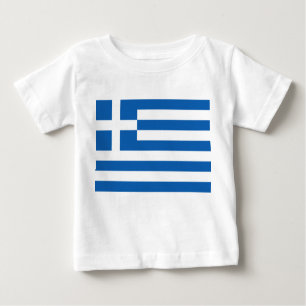 Griechische Flagge (Griechenland) Baby T-shirt